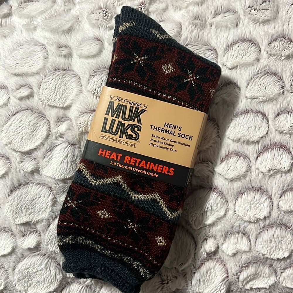 NEW WITH TAGS MEN’S MUK LUKS THERMAL SOCKS